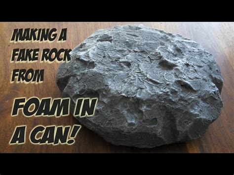 fake foam rocks from paper bags